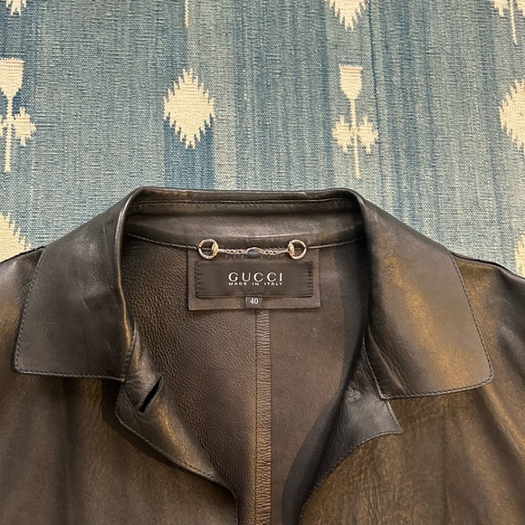 Gucci Black Leather Jacket - Picture 3 of 6